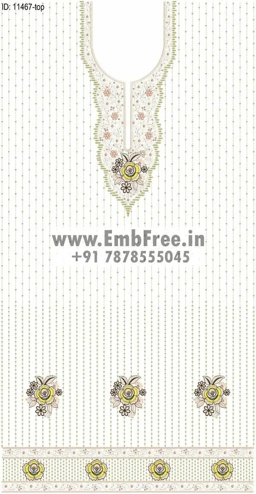 Download top dress embroidery designs ID12820 EmbFree