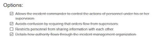 Which Of The Following Is Not Part Of The Nims Management Characteristic Of Chain Of Command?
