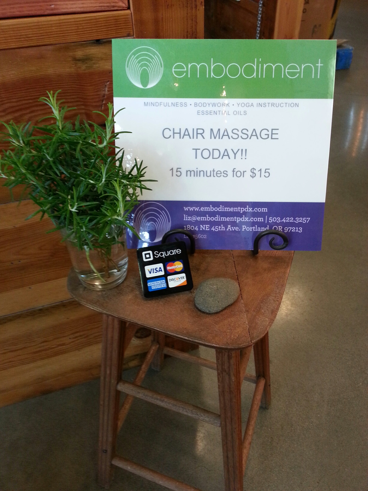 Chair Massage at Whole Foods!