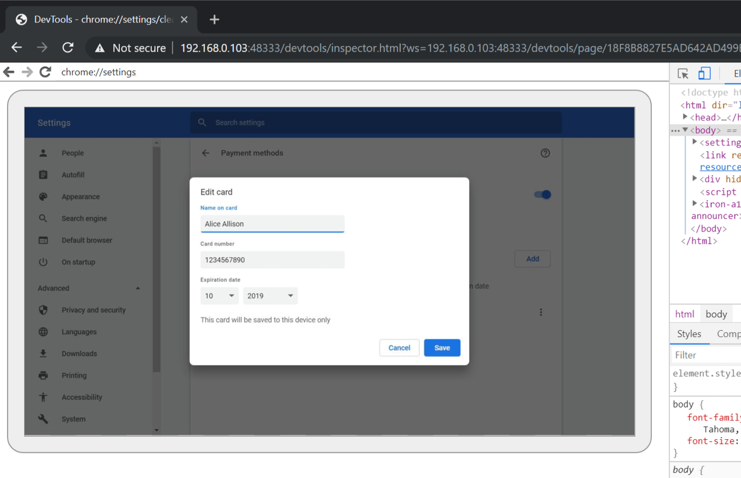PostExploitation Abusing Chrome's debugging feature to observe and