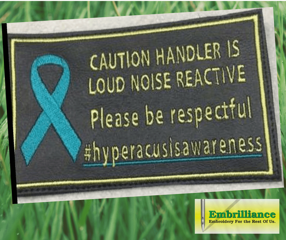 Creating patches for service dog