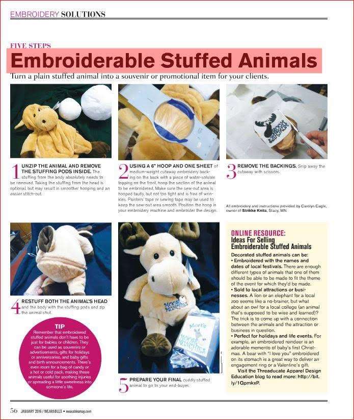 How to make and sell Embroider Buddy® stuffed animals in five steps Embroider Buddy®