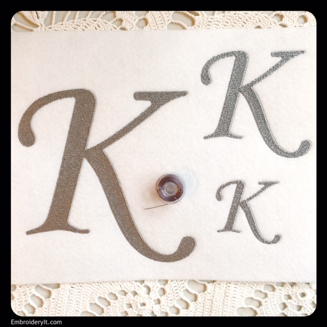 Machine Embroidery Oversized Letter K Embroidery It