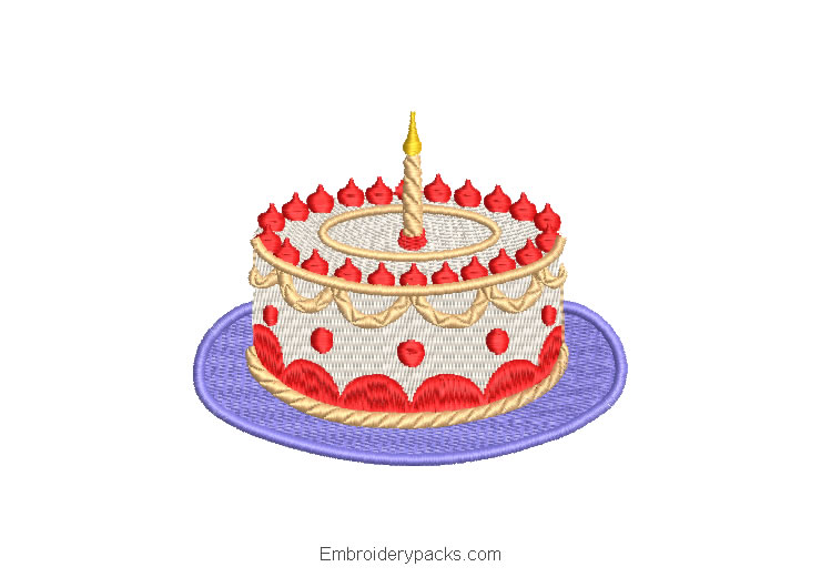 Birthday Cake Embroidery Designs Embroidery Designs Packs
