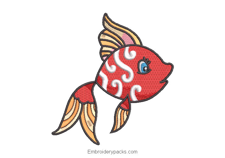 Colorful Fish Embroidery Designs Embroidery Designs Packs