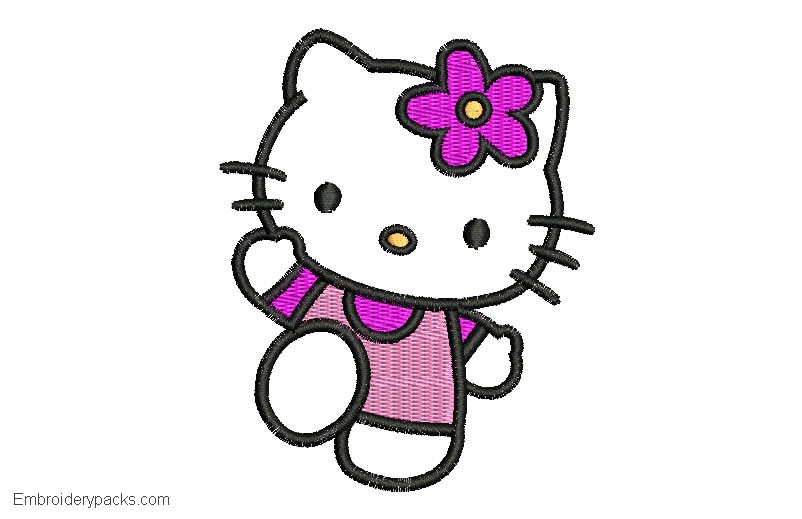 Download Hello Kitty embroidery design Embroidery Designs Packs