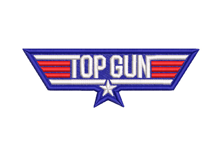 Top Gun Logo Embroidery Designs Embroidery Designs Packs