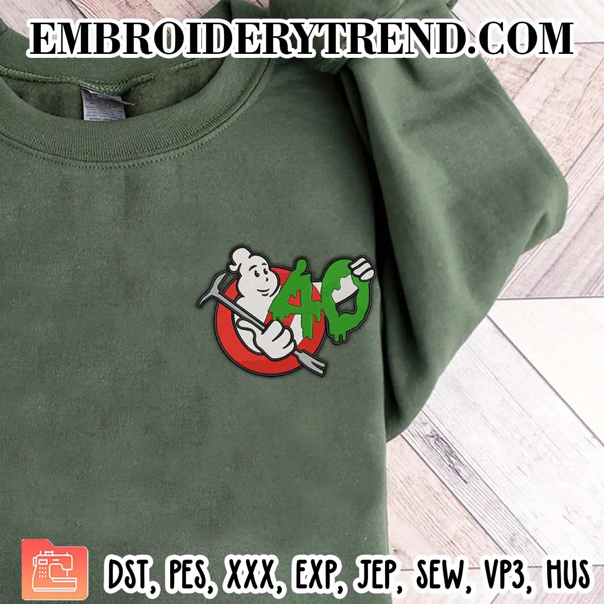 Ghostbusters 40th Embroidery Design, Ghostbusters Movie Machine