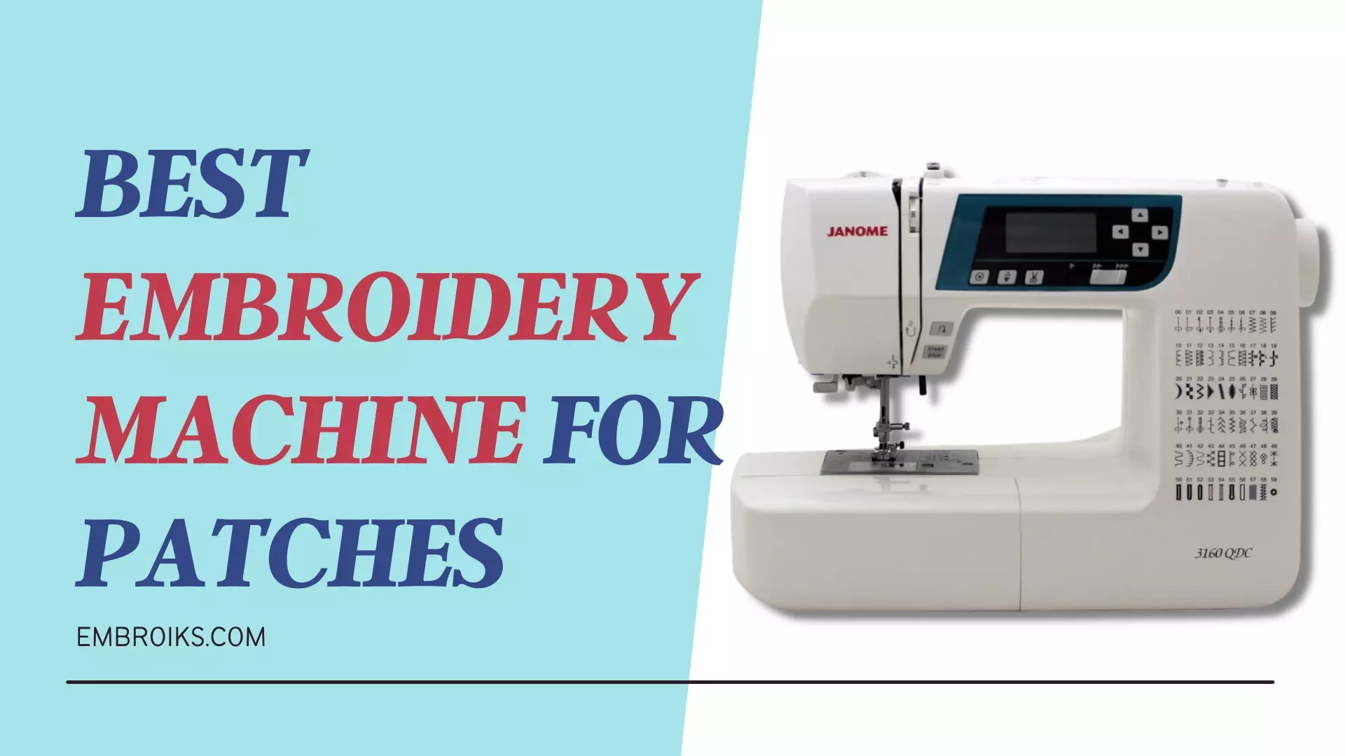 Best Embroidery Machine for Patches in 2022 Embroiks