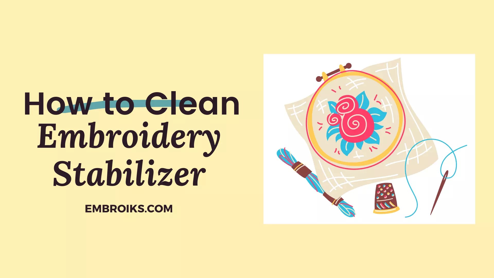 How to Use Embroidery Stabilizer Embroider With Ease