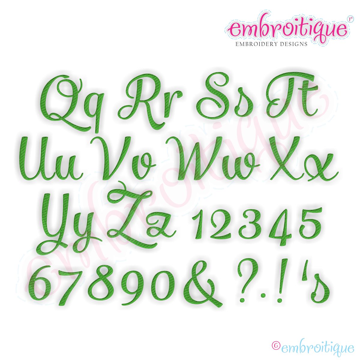 Alphabets Embroidery Fonts Fancy Pants Basic Monogram Font Set