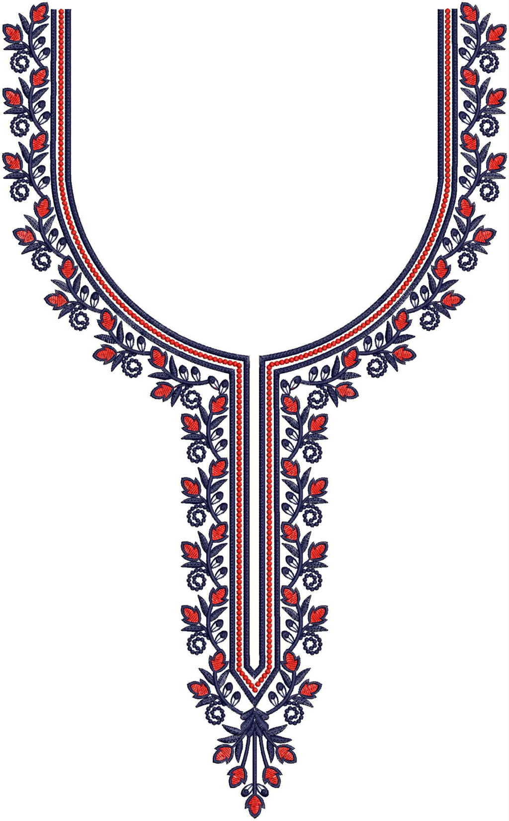 Simple Neck / Gala Embroidery Design