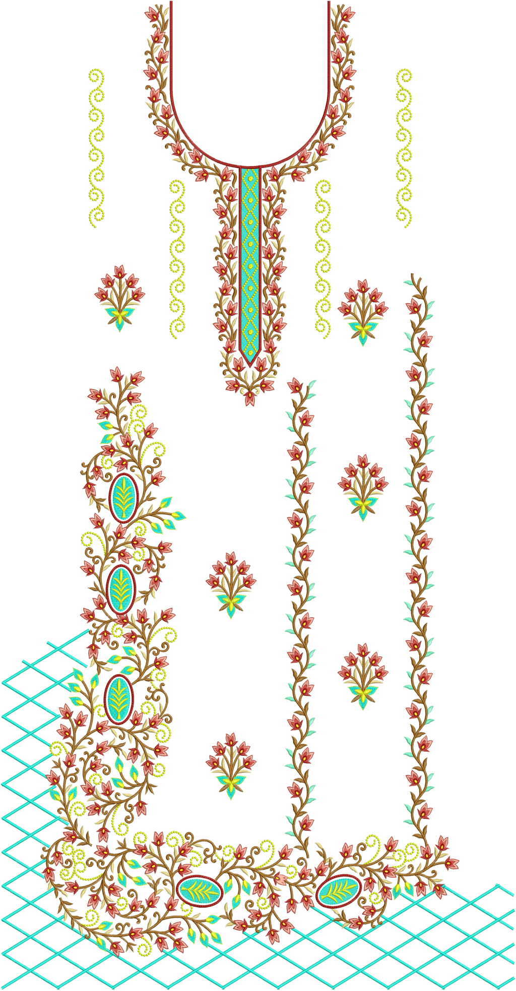 Embroidery Designs For Ladies Suits