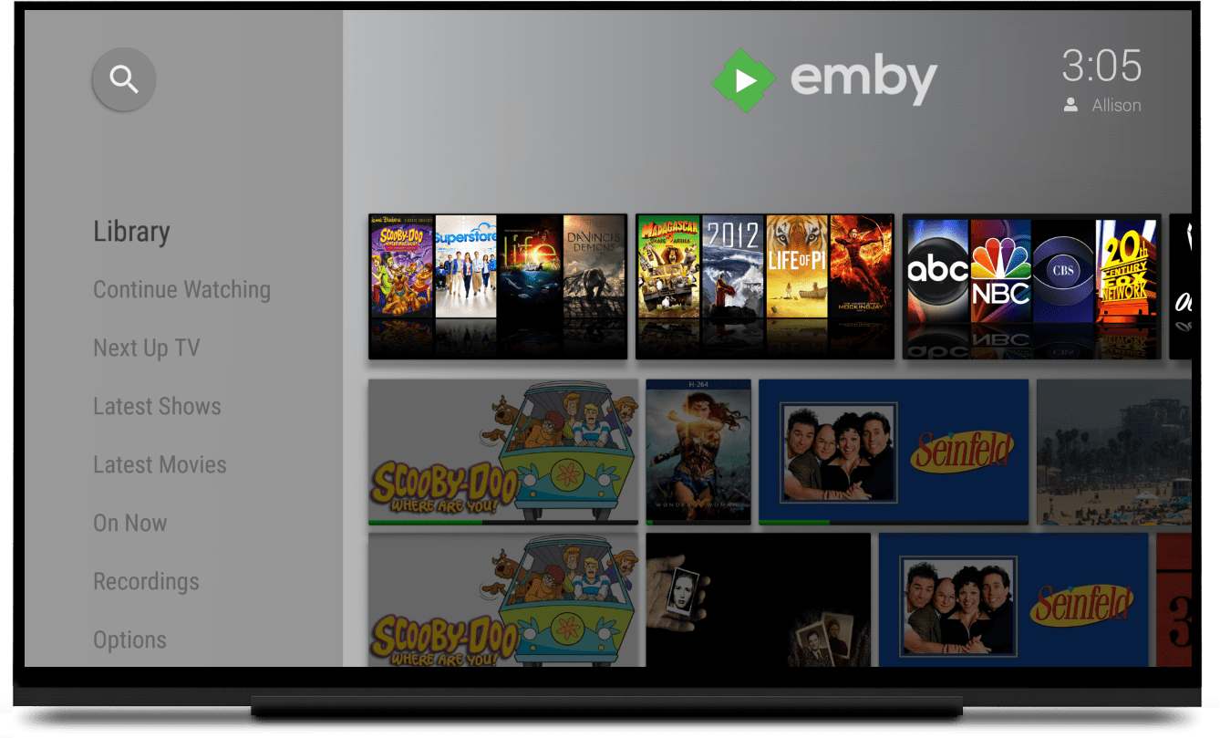Emby for Android TV and Fire TV now with Themes and multiversion support