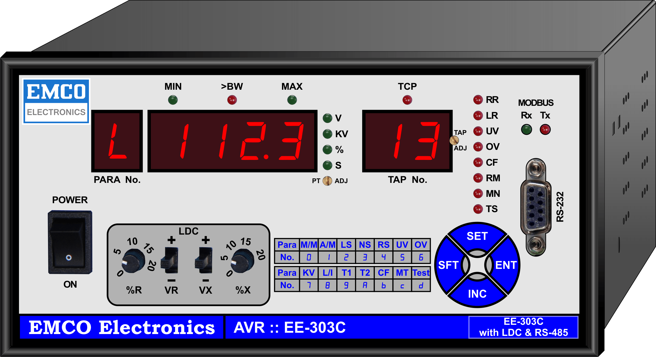 Emco Electronics EE303C (AVR with IEC61850 or MODBUS protocol)