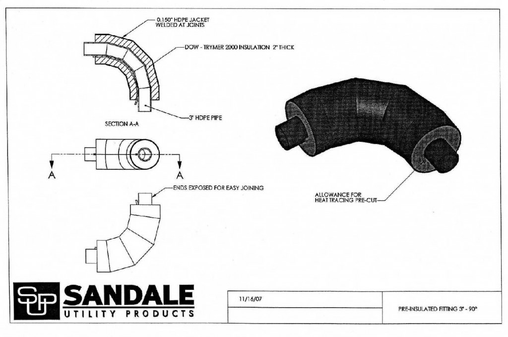 Insulated Fitting Example Emco Waterworks / Sandale Winnipeg
