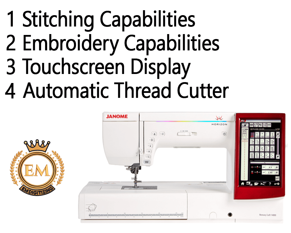 Janome Memory Craft 14000 Embroidery Machine Best Review