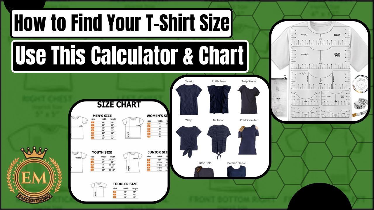 How To Find Your TShirt Size Use This Calculator And Chart