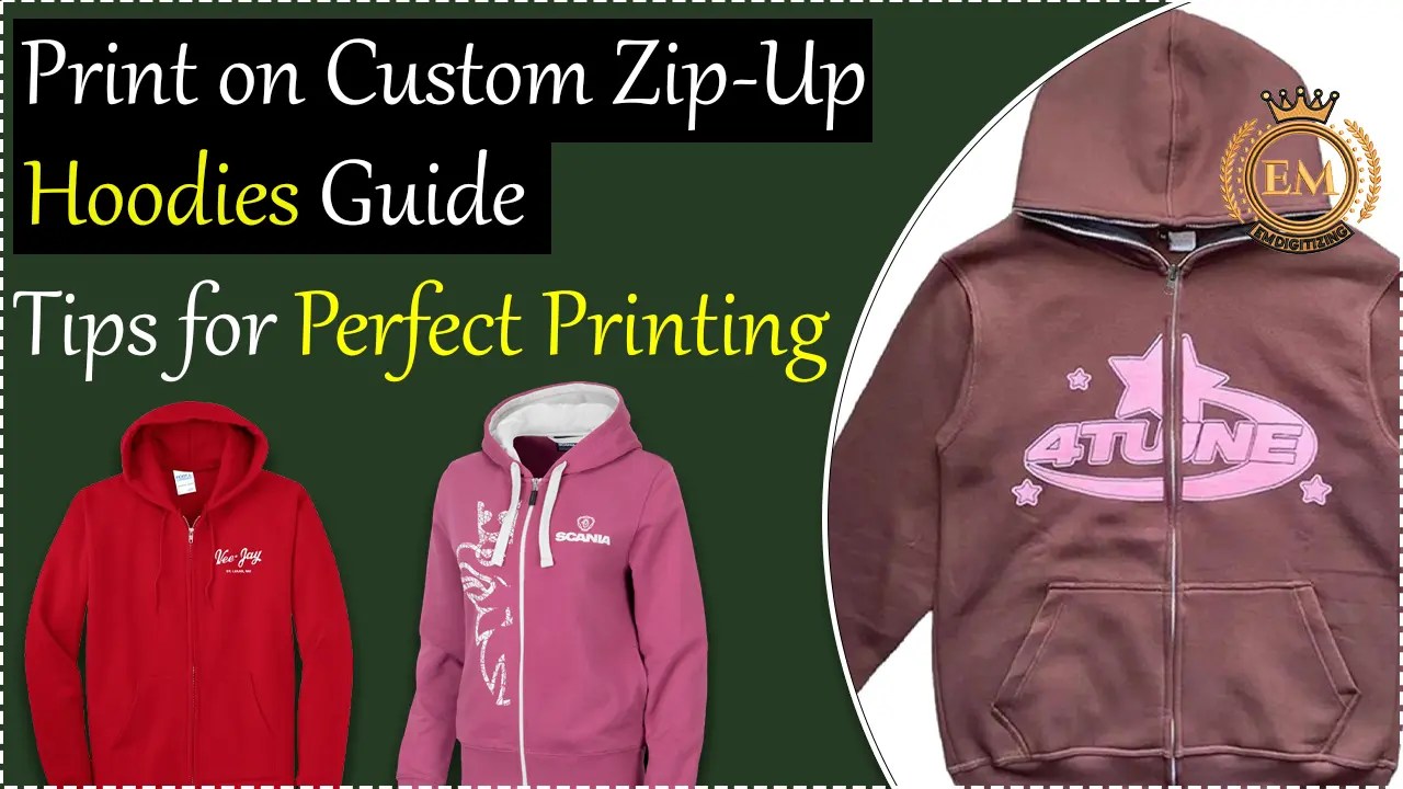 Print on Custom Zip Up Hoodies Guide Tips for Printing