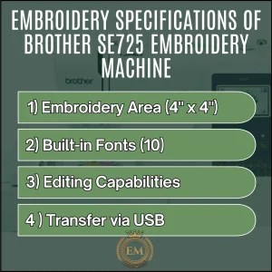 Brother SE725 Embroidery Machine Review