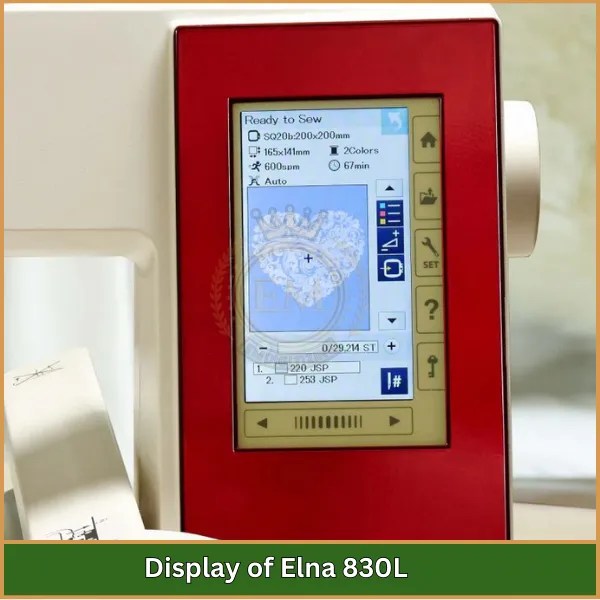 Elna Expressive 830L Computerized Embroidery Machine
