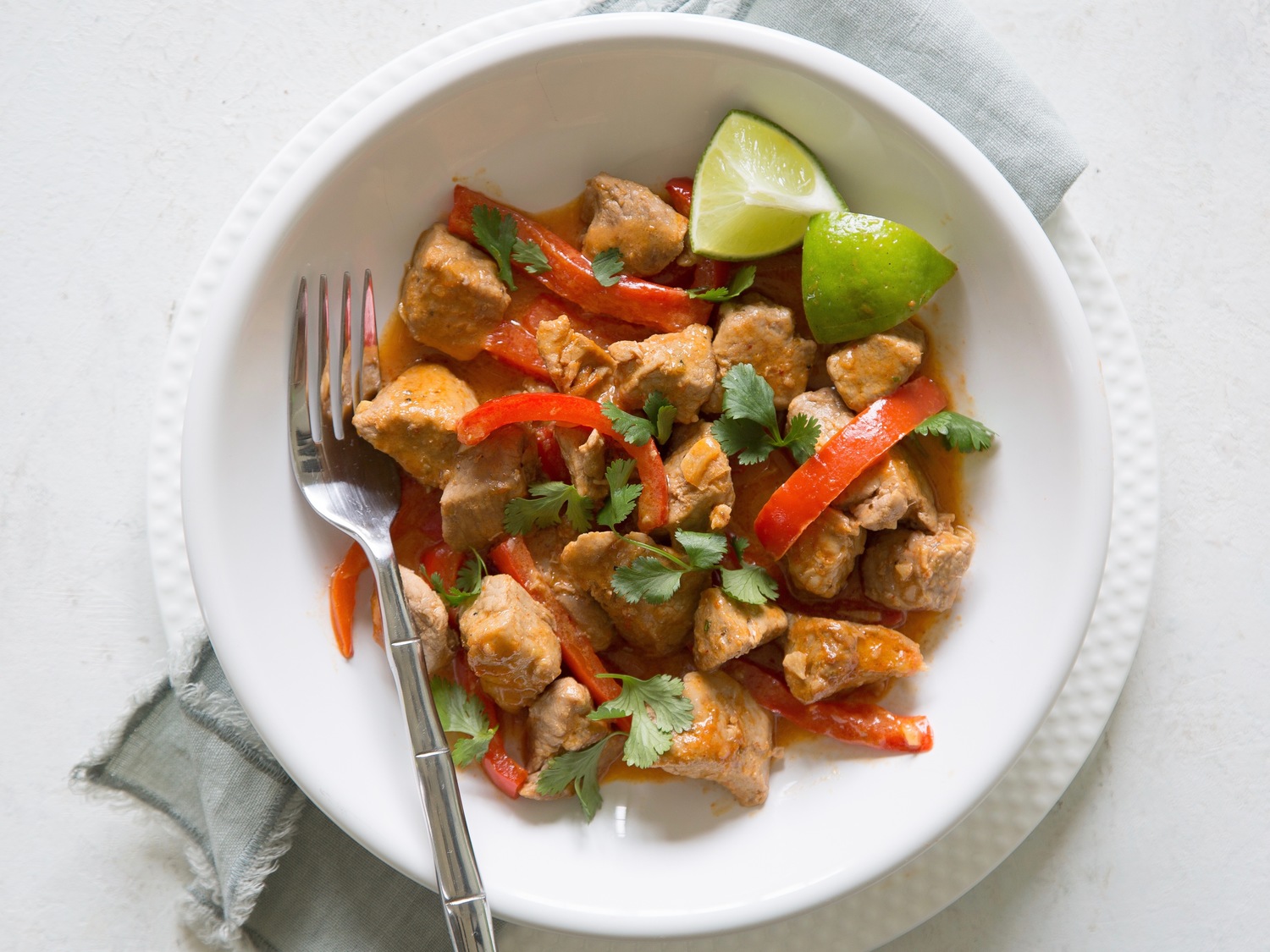 Thai CoconutCurry Pork StirFry