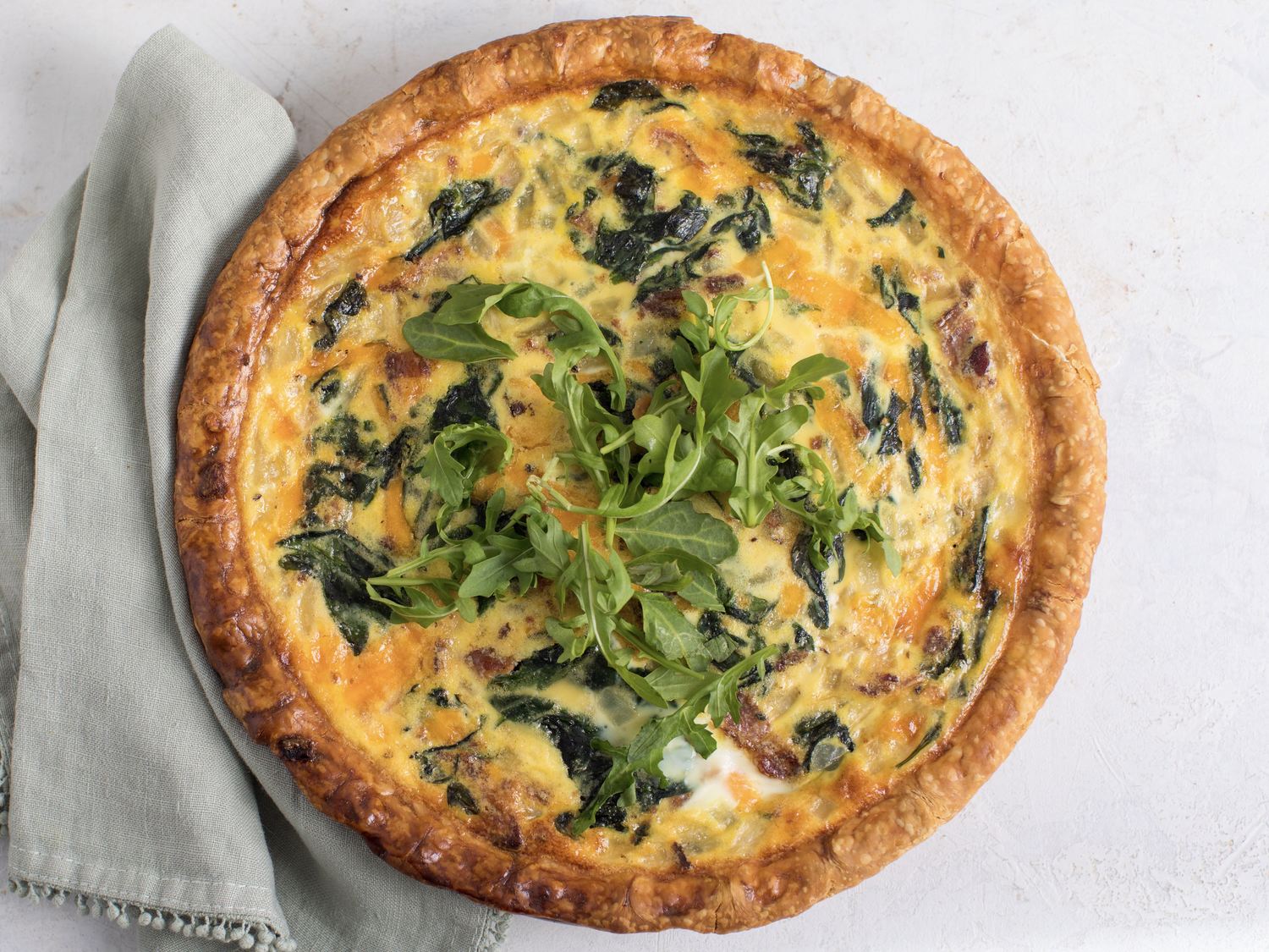 SpinachBacon Quiche