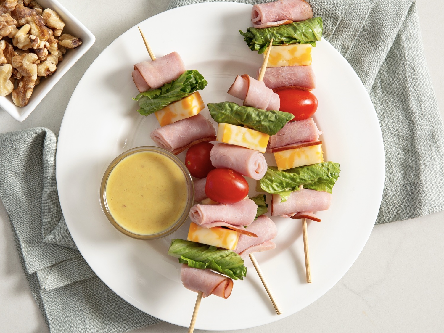 Honey Mustard Ham Skewers