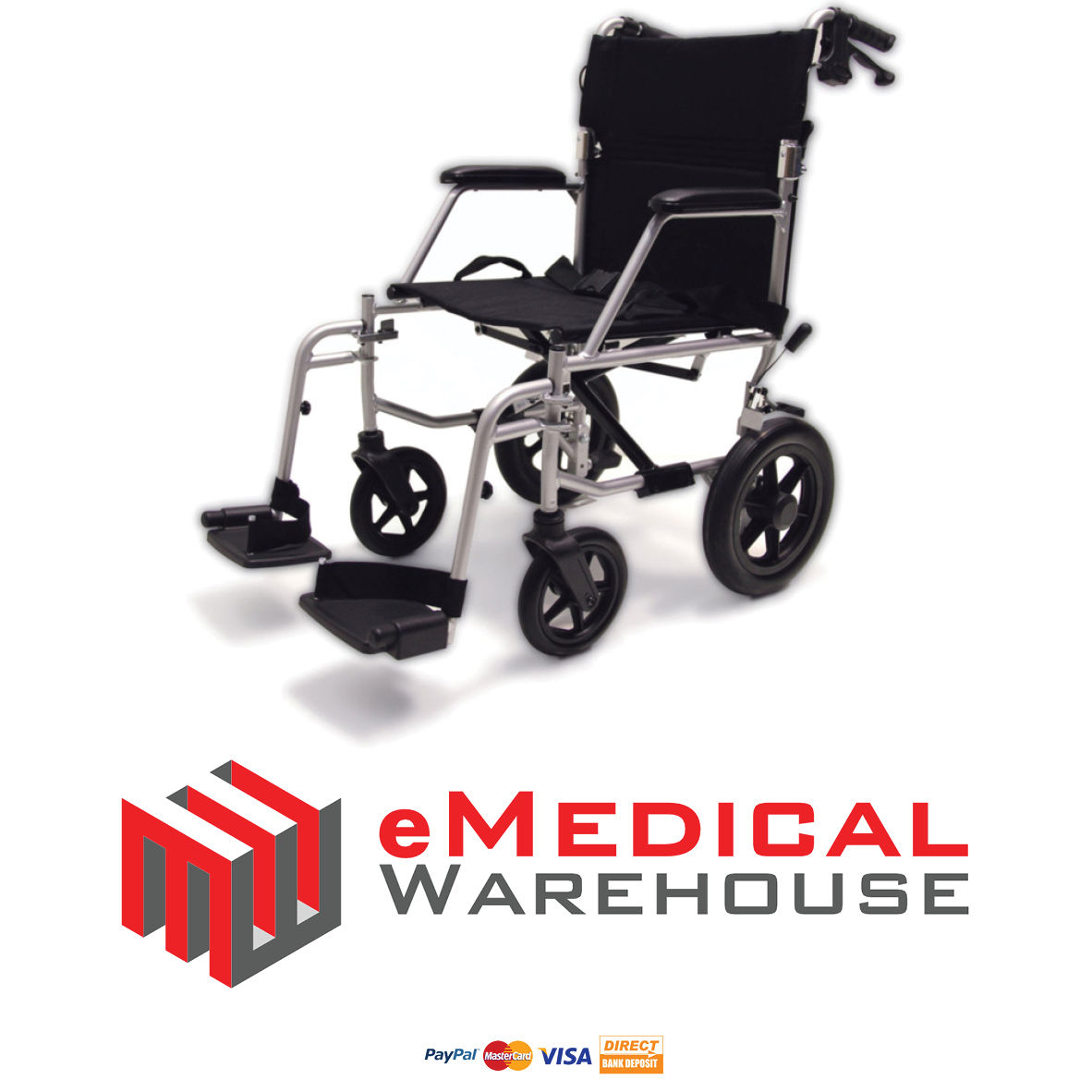 Care Quip 202 / NC1050 Vito Plus Transit Wheelchair with attendant