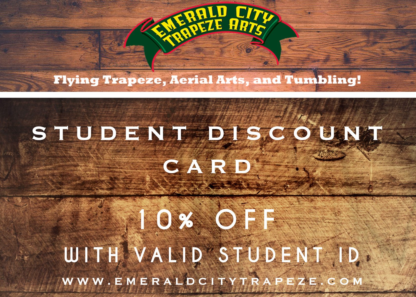 Student Discount 10 Off Emerald City Trapeze Seattle