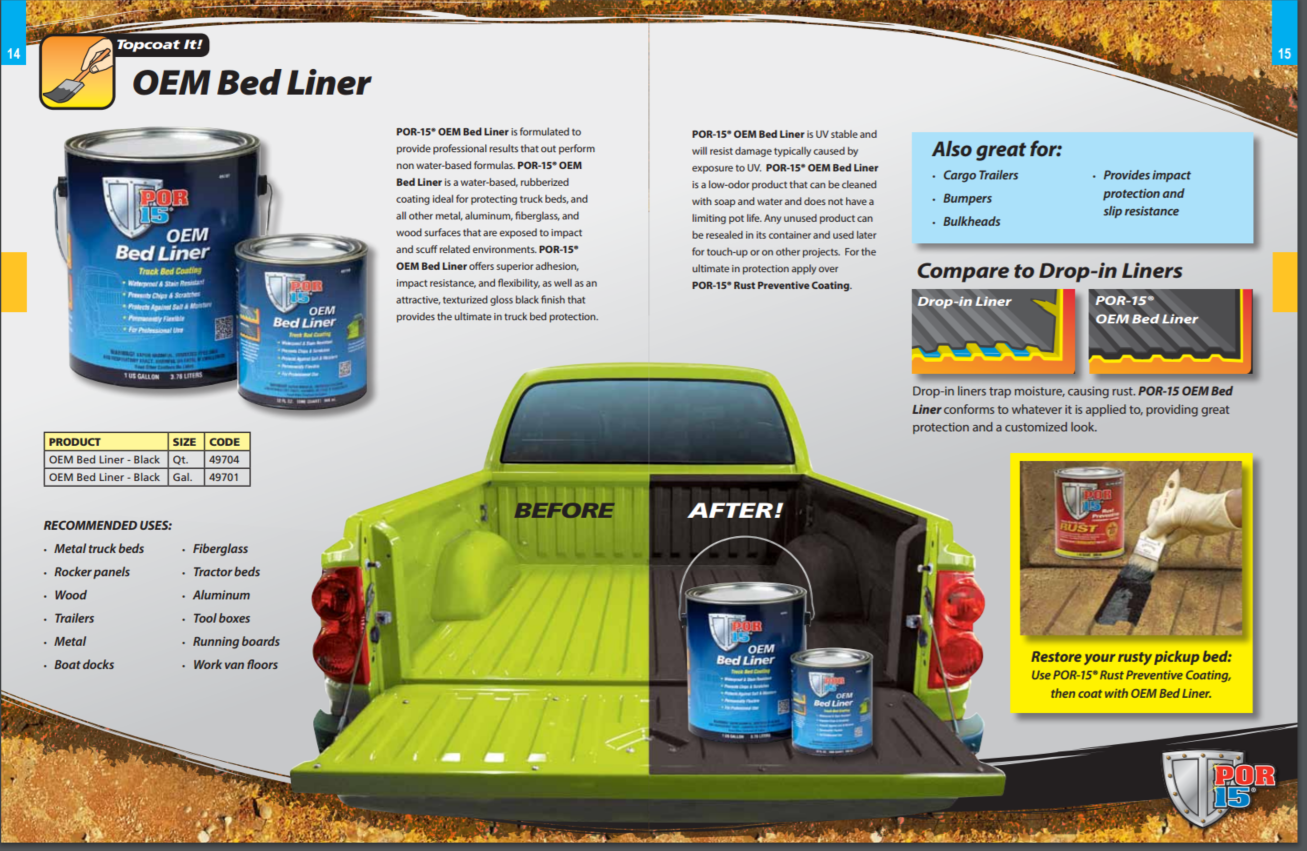 OEM Bed liner Black Gallon Emerald Coatings