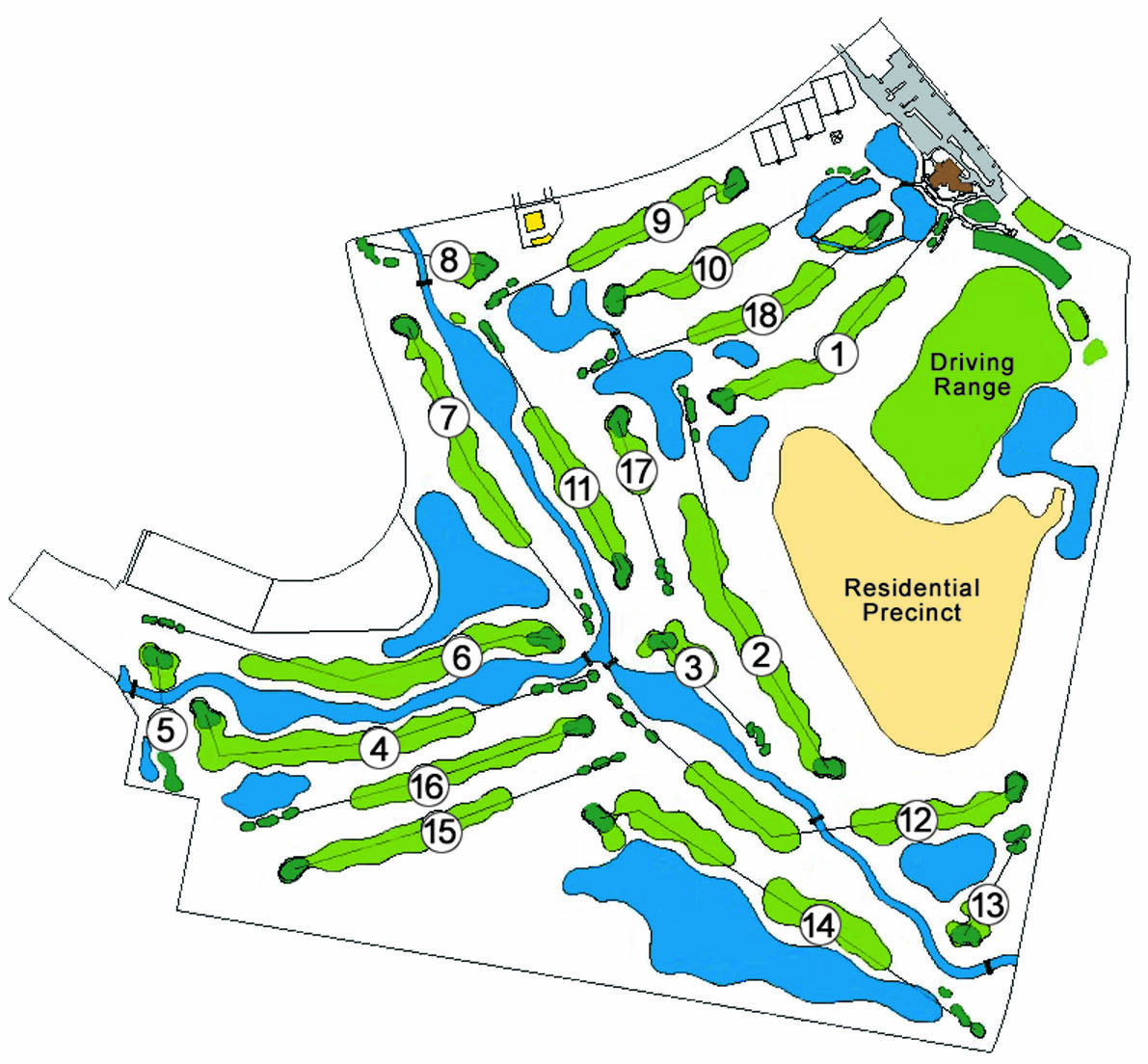 Golf Course Overview Emerald Lakes Golf Club