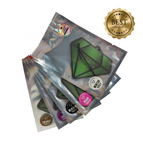 Emerald Struts Air Fresheners Black Ice, Peach, New Car, Coconut