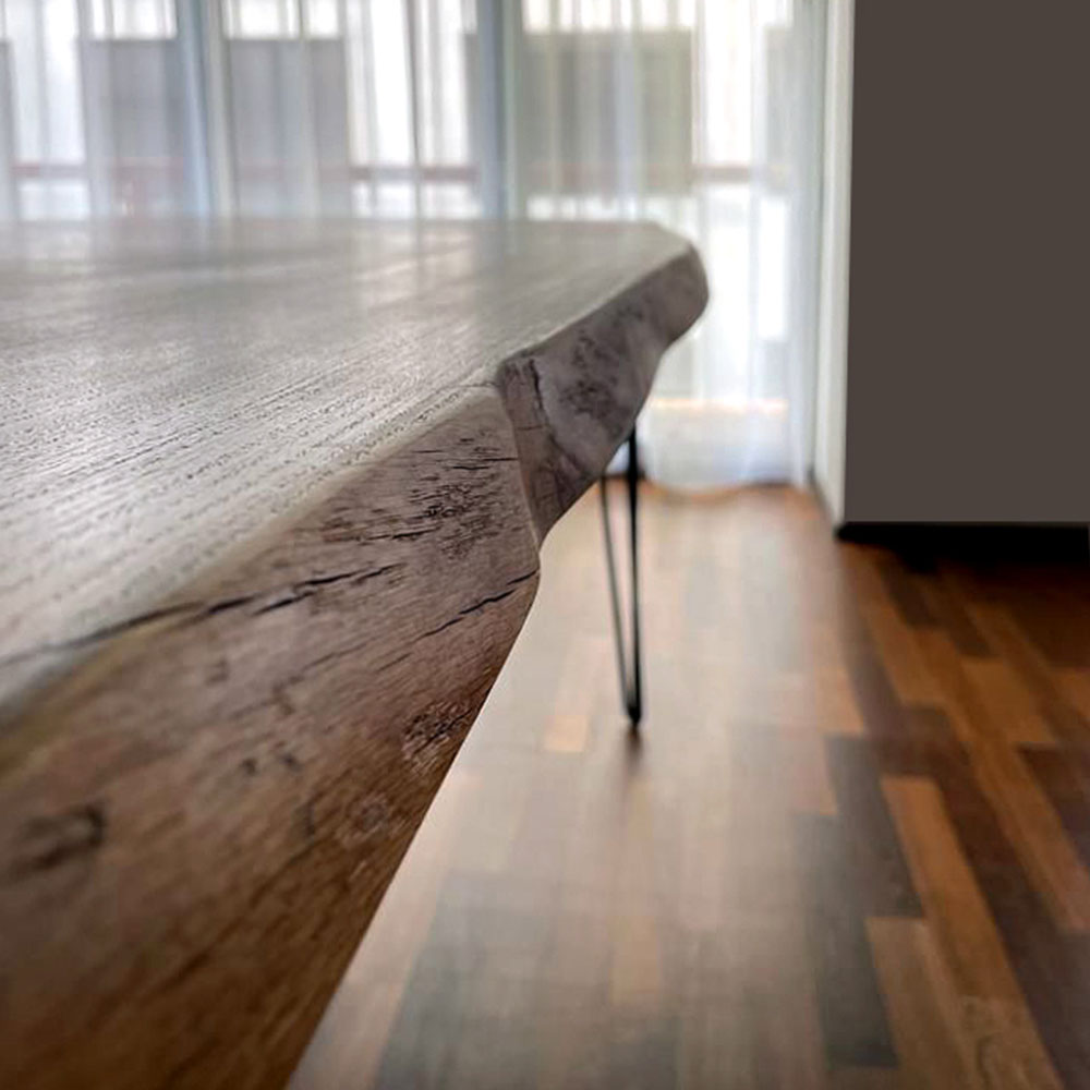 Oak Wood & Epoxy Resin Dining Table Custom Made