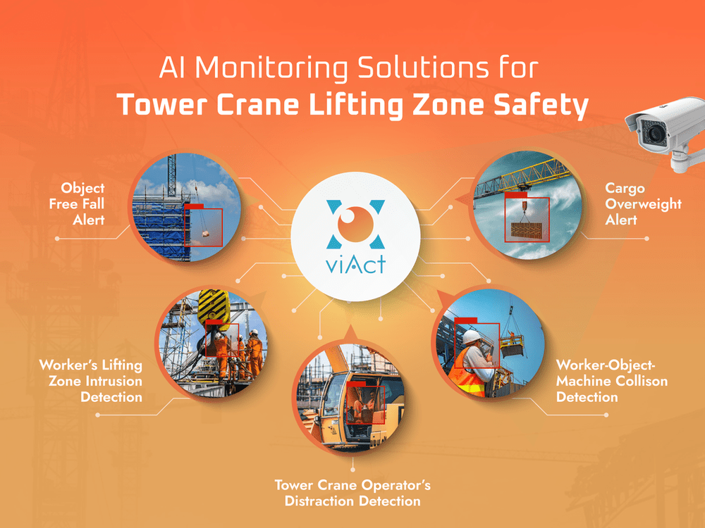5 Ways How viAct can Ensure Tower Crane Lifting Zone Safety AI News