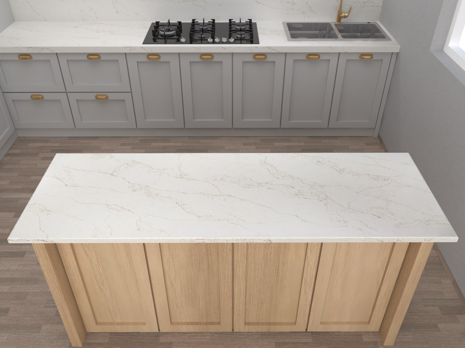 Alabaster Gold Emerstone