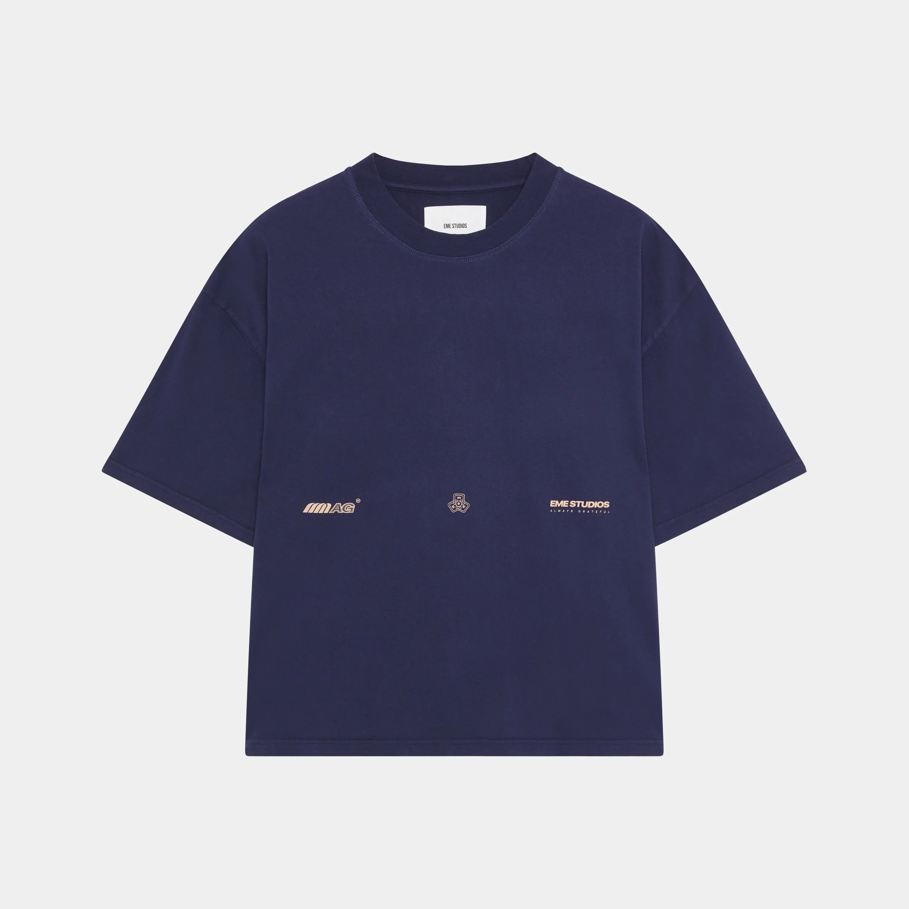 Seine Navy Oversized Tee Eme Studios