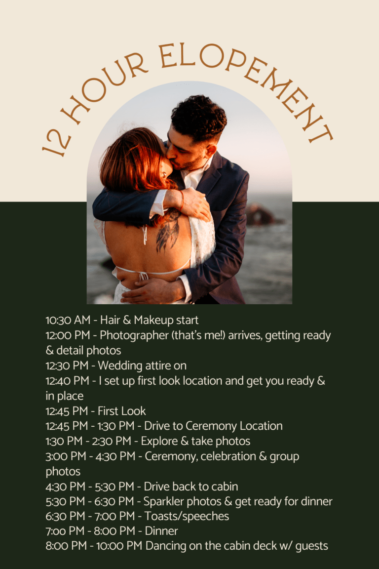 Elopement Timeline How To Make It Perfect Emett Joseph Photography