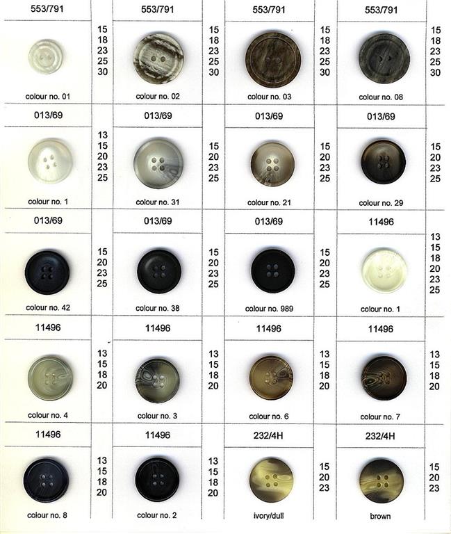 Mottle and Imitation Horn Buttons E&M Greenfield