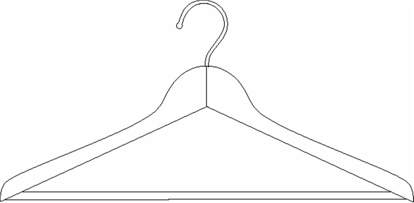 445mm Wooden Contoured Jacket Hanger Natural E&M Greenfield