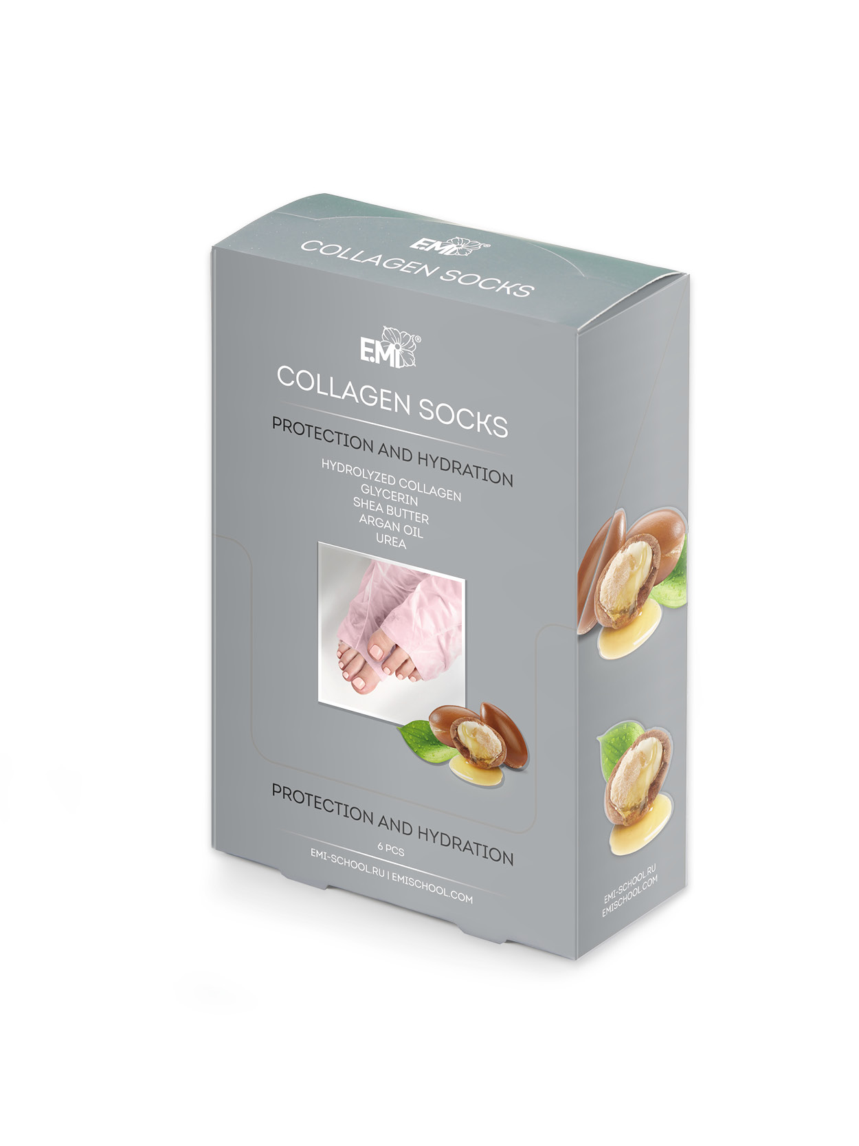 Collagen Gloves Set, 6 pcs Nail Supply Emi Nail School