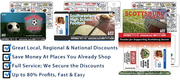 School Fundraising School Fundraising Discount Cards
