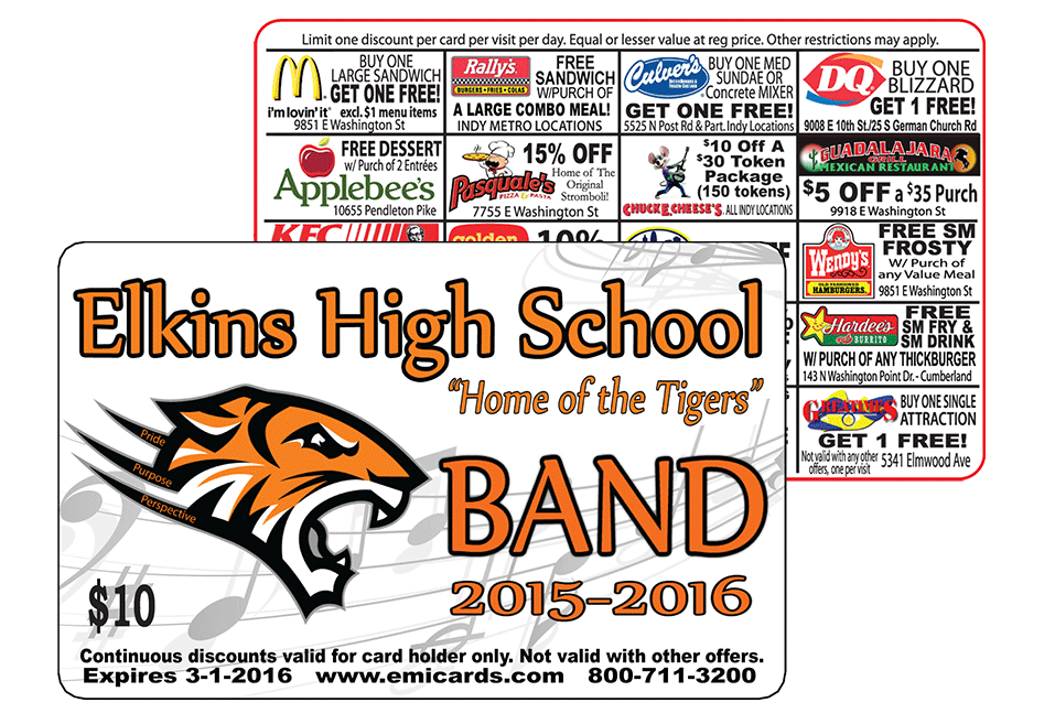 Fundraising Discount Cards Pro Series EMI Fundraising