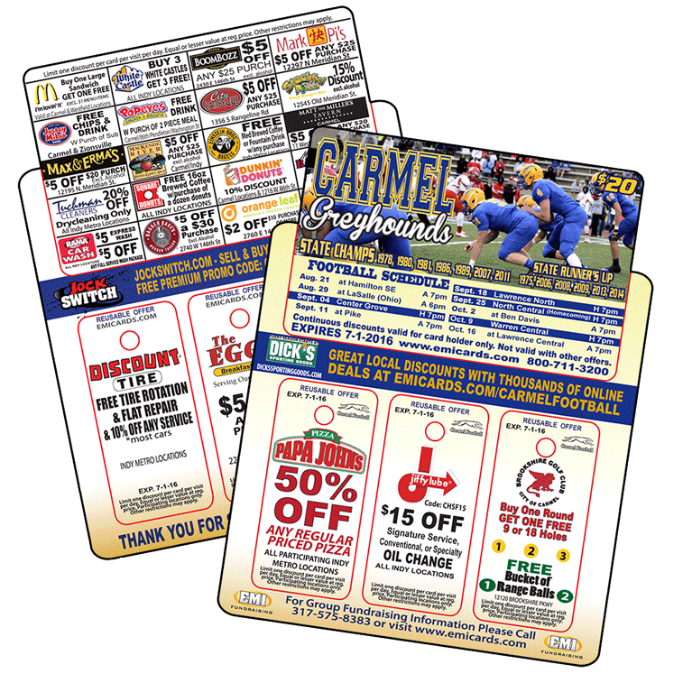 Football Fundraising Cards EMI Fundraising