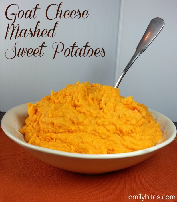 Goat Cheese Mashed Sweet Potatoes Emily Bites