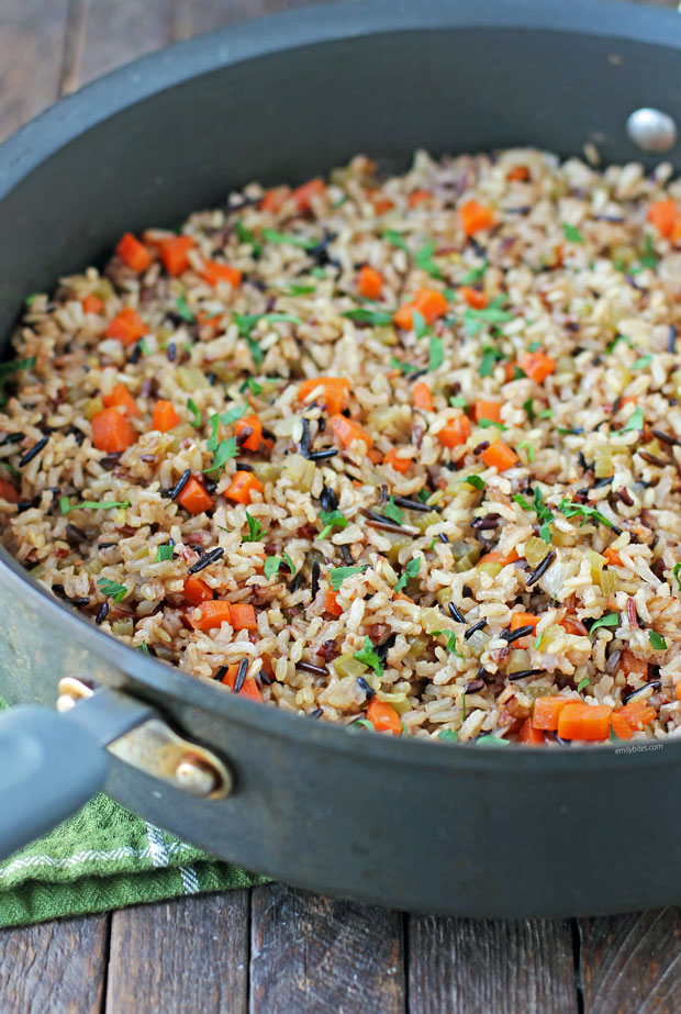 Wild Rice Pilaf Emily Bites