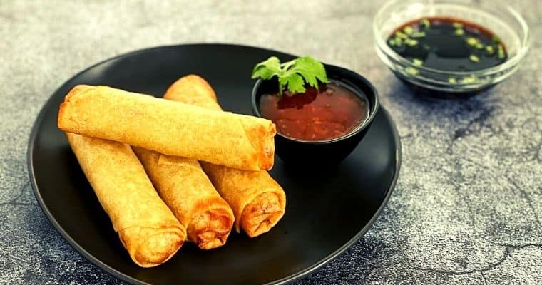 Air Fryer Frozen Spring Rolls Easy Fast EmilyFabulous
