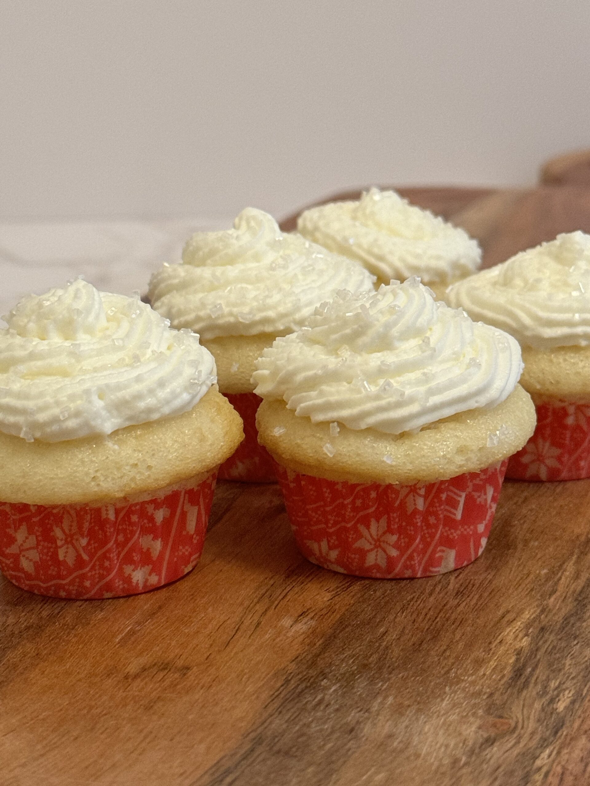 The Best Vanilla Boxed Mix Cupcakes with Maple Whipped Cream Emily