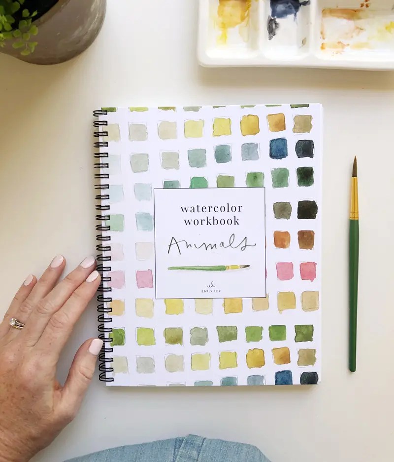 Watercolor Workbook Animals emily lex, Watercolor Workbook