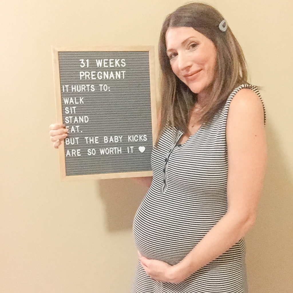 31 Weeks Pregnant Update Emily's Little Loves